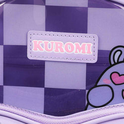 Kuromi Checkered Peekaboo Heart Purple Clear Mini Backpack (Online Order Only)