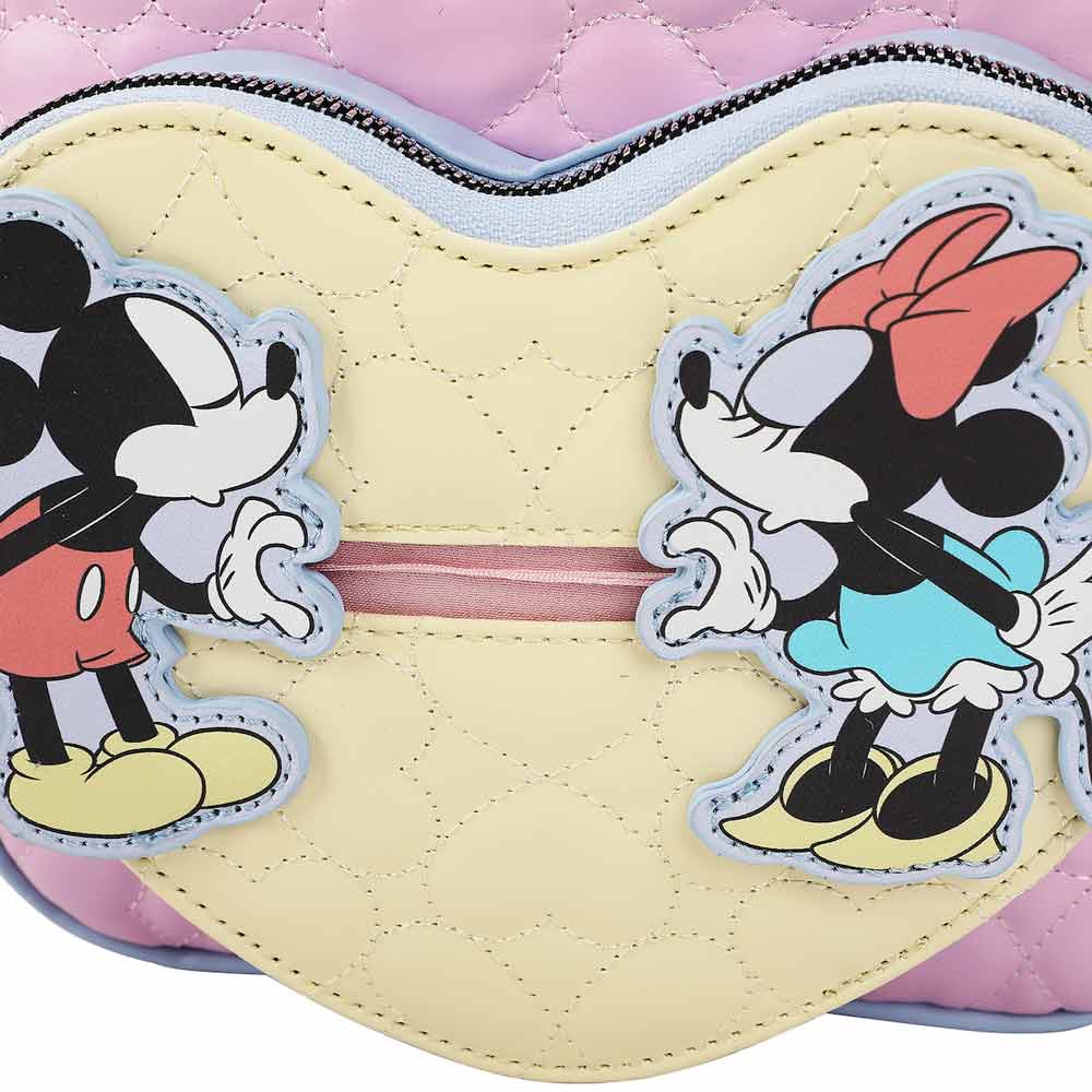 Disney Mickey & Minnie Retro Heart Quilted Mini Backpack (Online Order Only)