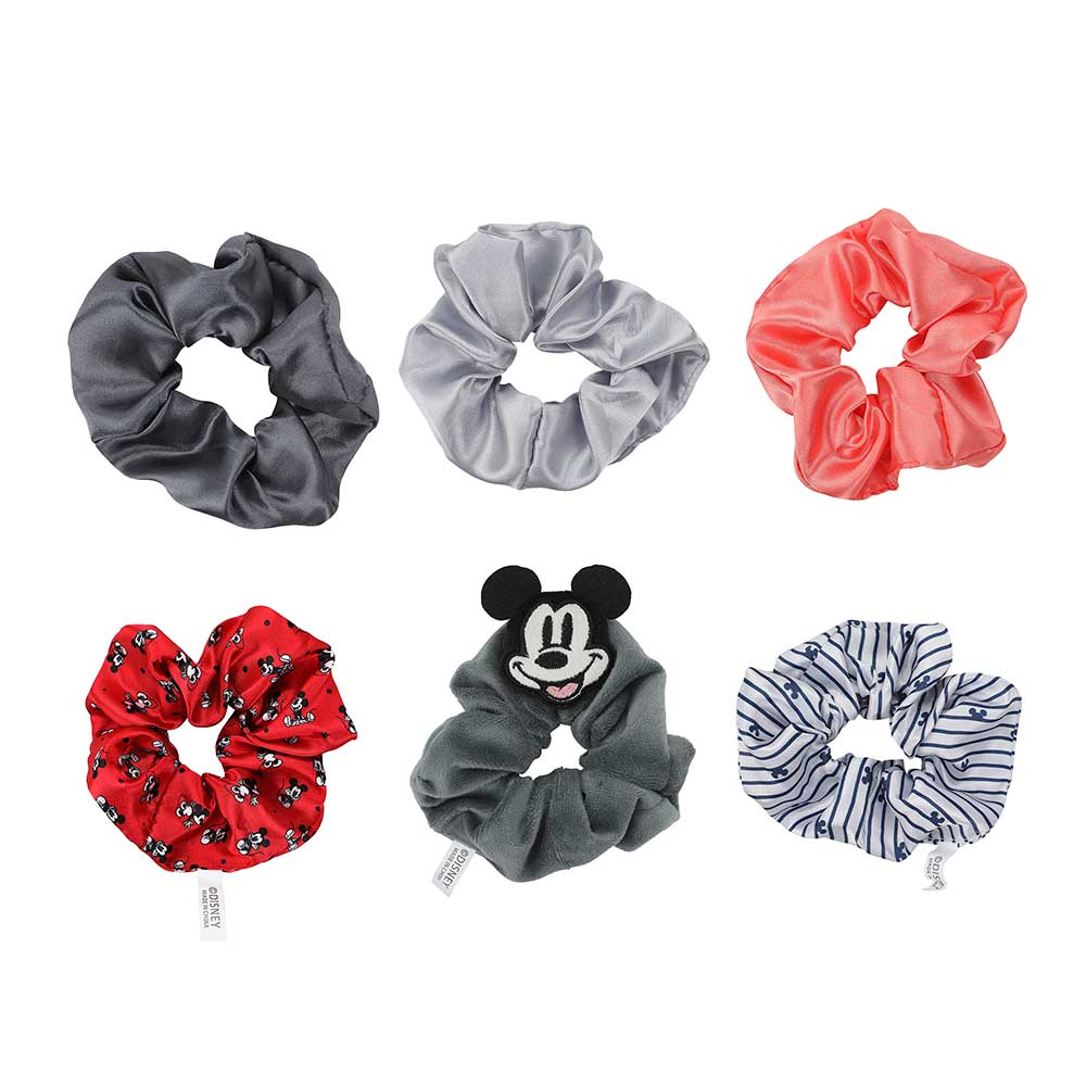 Disney Mickey Mouse 6 Pack 3D Plush Scrunchies (Online Order Only)