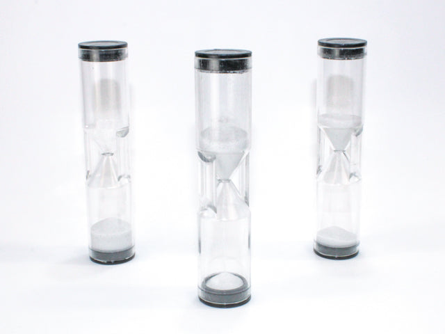 Sand Timer 1 Minute w/Black Cap (Online Only)