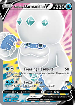 Galarian Darmanitan V (169/185) [Sword & Shield: Vivid Voltage] (Online Only)