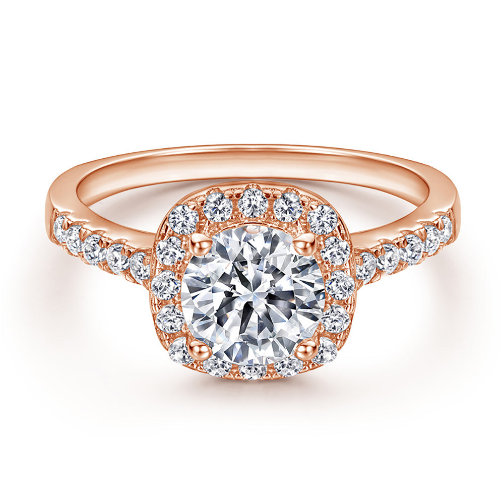 The Victoria - 18kt Rose Gold Wedding Ring Set (ONLINE ORDER ONLY)