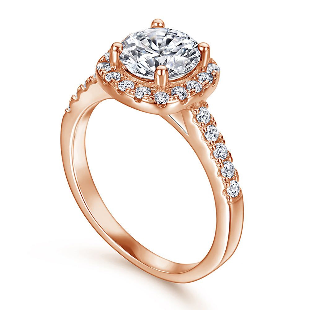 The Victoria - 18kt Rose Gold Wedding Ring Set (ONLINE ORDER ONLY)