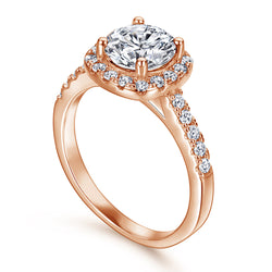 The Victoria - 18kt Rose Gold Wedding Ring Set (ONLINE ORDER ONLY)