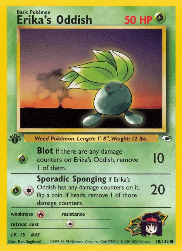 Erika's Oddish (78/132) [Gym Heroes 1st Edition] (Online Only)