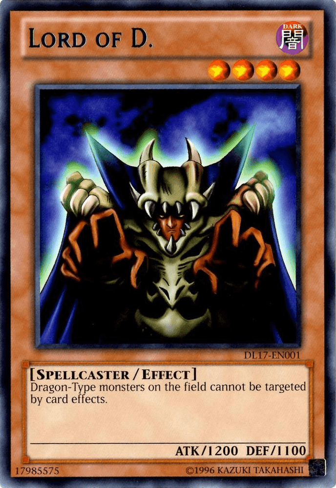 Lord of D. (Blue) [DL17-EN001] Rare (ONLINE ORDER ONLY)