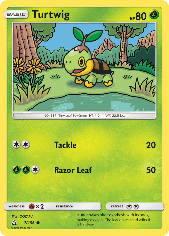 Turtwig (7/156) [Sun & Moon: Ultra Prism] (Online Only)
