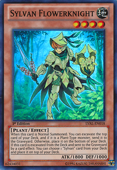 Sylvan Flowerknight [LVAL-EN018] Super Rare (ONLINE ORDER ONLY)