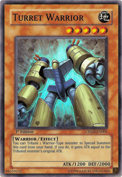 Turret Warrior [CRMS-EN001] Super Rare (ONLINE ORDER ONLY)