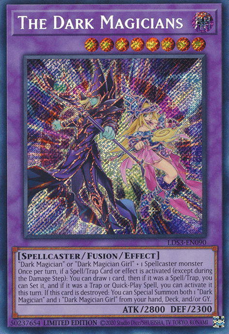 The Dark Magicians [LDS3-EN090] Secret Rare (ONLINE ORDER ONLY)