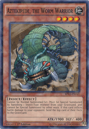 Aztekipede, the Worm Warrior [BP03-EN041] Shatterfoil Rare (ONLINE ORDER ONLY)