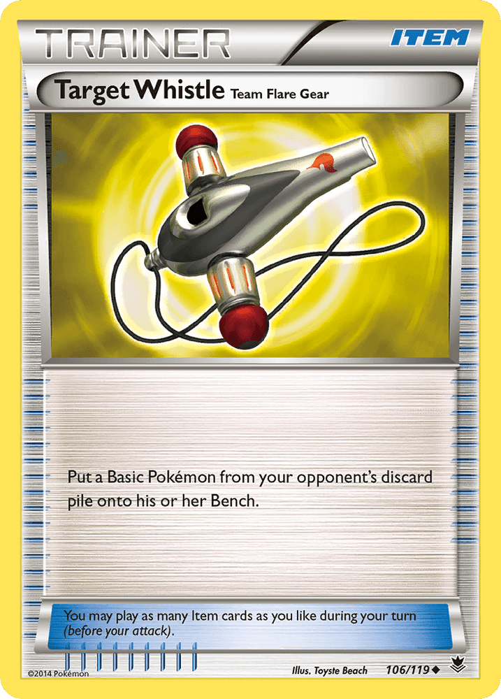 Target Whistle Team Flare Gear (106/119) [XY: Phantom Forces] (Online Only)