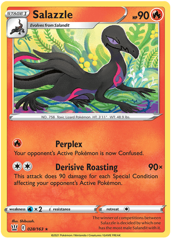 Salazzle (028/163) [Sword & Shield: Battle Styles] (Online Only)