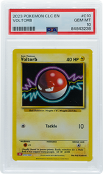 2023 POKEMON CHARIZARD & HO-OH EX DECK #010 VOLTORB PSA 10 (Online Order Only)