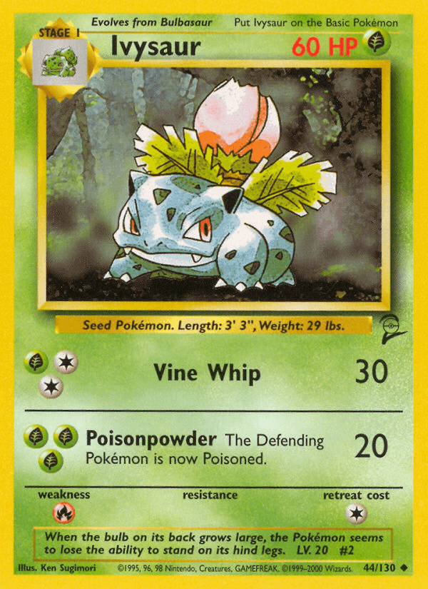 Ivysaur (44/130) [Base Set 2] (Online Only)