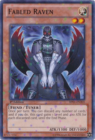 Fabled Raven [BP01-EN205] Starfoil Rare (ONLINE ORDER ONLY)