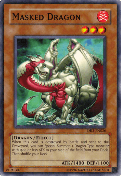 Masked Dragon [DR3-EN026] Common (ONLINE ORDER ONLY)