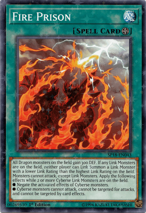 Fire Prison [SP18-EN043] Starfoil Rare (ONLINE ORDER ONLY)