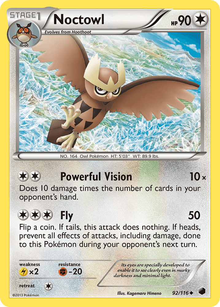 Noctowl (92/116) [Black & White: Plasma Freeze] (Online Only)