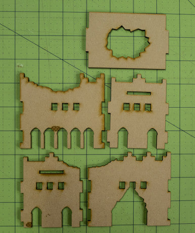 Middle East Two Story Building (MDF) - 15MMDF016-D (Online Order Only)