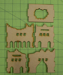 Middle East Two Story Building (MDF) - 15MMDF016-D (Online Order Only)