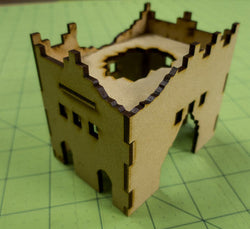 Middle East Two Story Building (MDF) - 15MMDF016-D (Online Order Only)