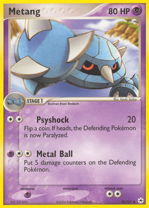 Metang (43/101) [EX: Hidden Legends] (Online Only)