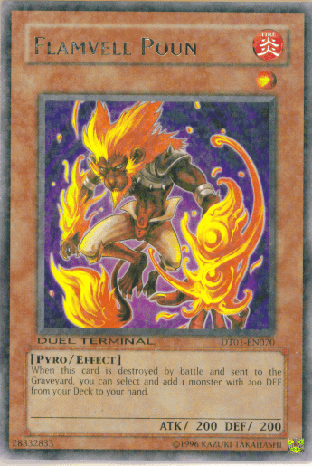 Flamvell Poun [DT01-EN070] Rare (ONLINE ORDER ONLY)