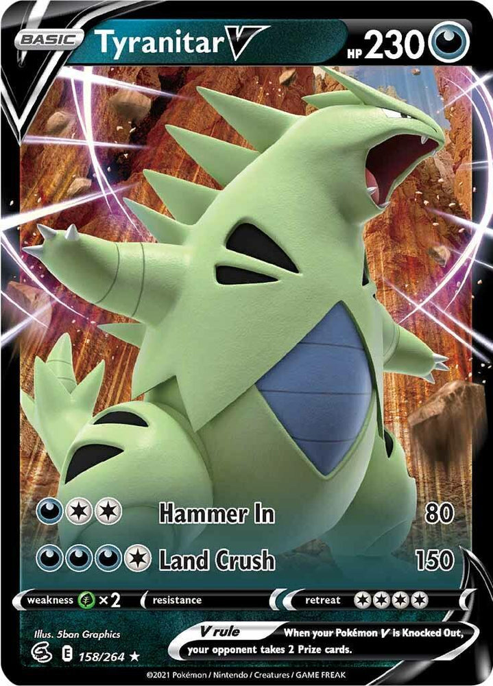 Tyranitar V (158/264) [Sword & Shield: Fusion Strike] (Online Only)