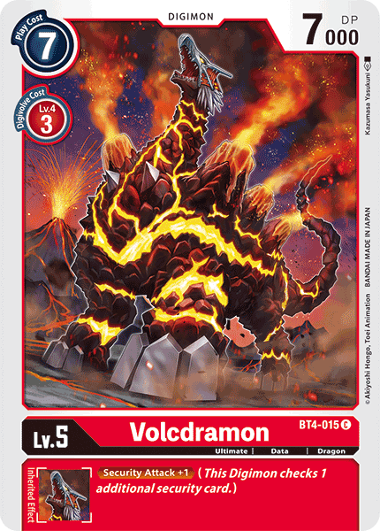 Volcdramon [BT4-015] [Great Legend] (ONLINE ORDER ONLY)