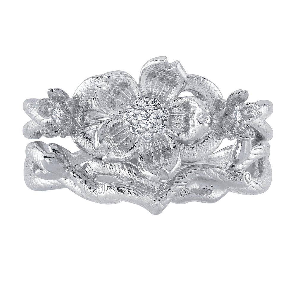 Disney X RockLove DISNEY MULAN Mulan Cherry Blossom Stacker Rings (ONLINE ORDER ONLY)