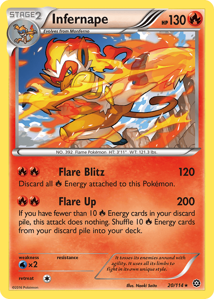 Infernape (20/114) [XY: Steam Siege] (Online Only)