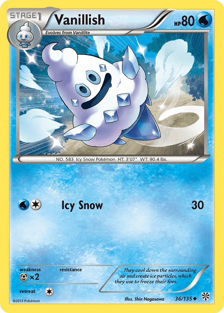 Vanillish (36/135) [Black & White: Plasma Storm] (Online Only)