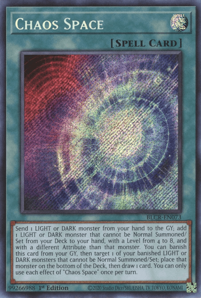 Chaos Space [BLCR-EN073] Secret Rare (ONLINE ORDER ONLY)