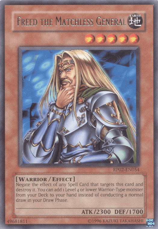 Freed the Matchless General [RP02-EN054] Rare (ONLINE ORDER ONLY)