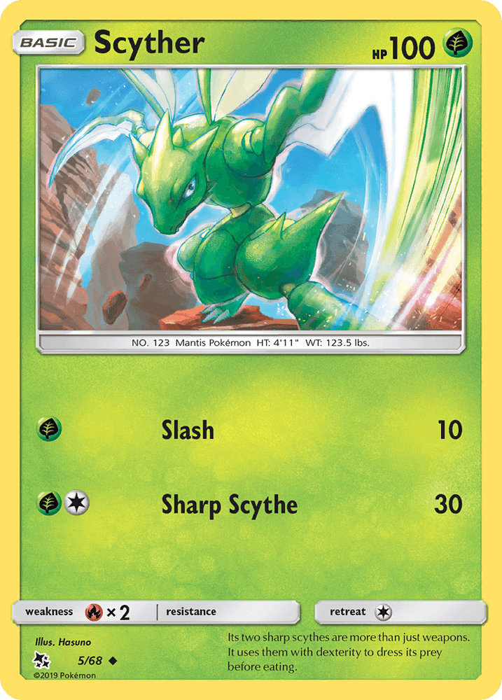 Scyther (5/68) [Sun & Moon: Hidden Fates] (Online Only)