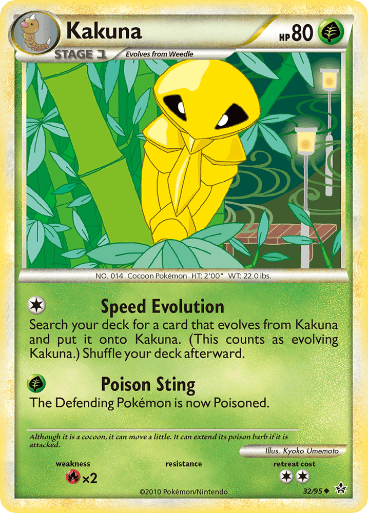 Kakuna (32/95) [HeartGold & SoulSilver: Unleashed] (Online Only)