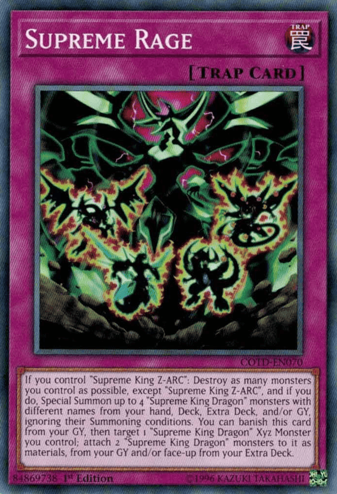 Supreme Rage [COTD-EN070] Common (ONLINE ORDER ONLY)