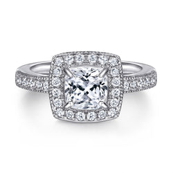 The Violet - Silver Wedding Ring Set (ONLINE ORDER ONLY)