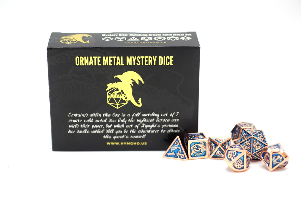 Solid Metal Molded Mystery Box Dice Set (ONLINE ORDER ONLY)