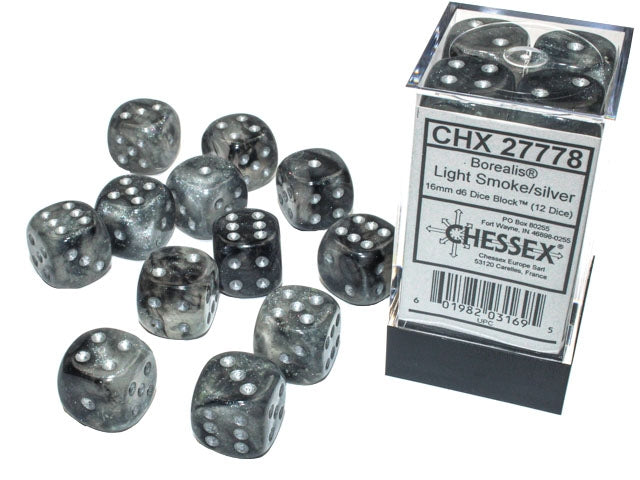 Chessex: D6 Borealis™ Dice Set - 16mm (Online Order Only)