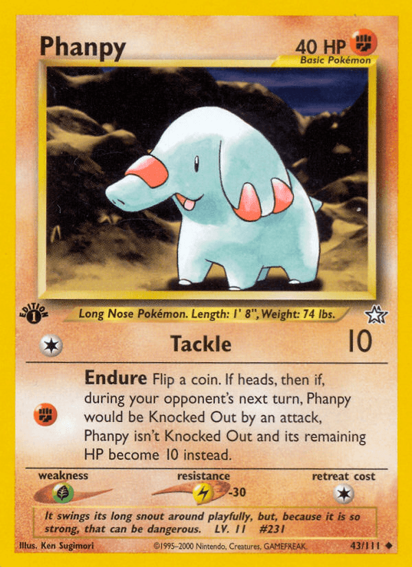 Phanpy (43/111) [Neo Genesis 1st Edition] (Online Only)