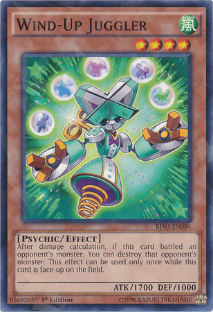 Wind-Up Juggler [BP03-EN086] Shatterfoil Rare (ONLINE ORDER ONLY)