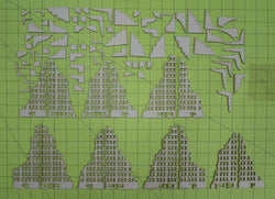 6mm Tall Ruined City Buildings (Matboard) - 285CSS056 (Online Order Only)