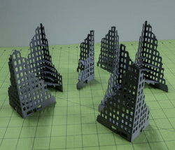 6mm Tall Ruined City Buildings (Matboard) - 285CSS056 (Online Order Only)