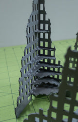 6mm Tall Ruined City Buildings (Matboard) - 285CSS056 (Online Order Only)