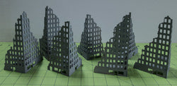 6mm Tall Ruined City Buildings (Matboard) - 285CSS056 (Online Order Only)