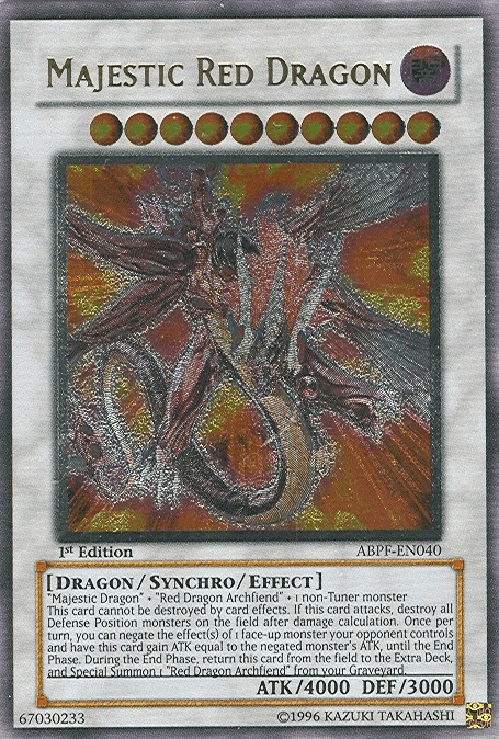 Majestic Red Dragon [ABPF-EN040] Ultimate Rare (ONLINE ORDER ONLY)