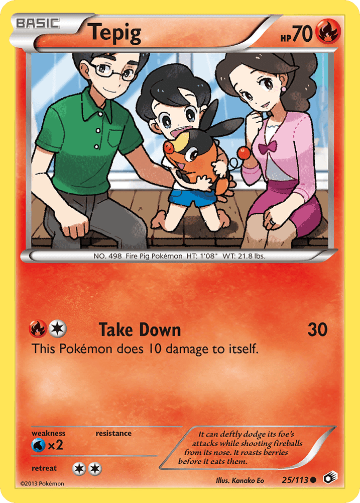 Tepig (25/113) [Black & White: Legendary Treasures] (Online Only)
