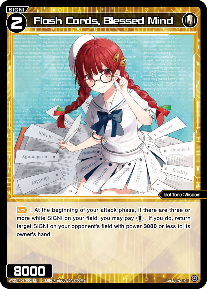 Flash Cards, Blessed Mind (WXDi-P08-052[EN]) [Spread Diva]